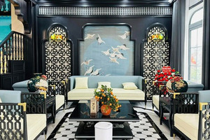 Bỏ phố về quê, gia chủ 35 tuổi xây biệt thự Indochine hoành tráng tại quê nhà Ninh Bình