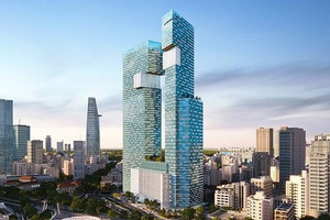 Tháp đôi chọc trời ‘đắp chiếu’ nhiều năm, từng liên quan đến bà Trương Mỹ Lan chính thức tái khởi động