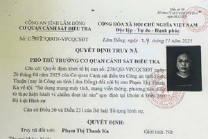 Truy nã Phạm Thị Thanh Ka sinh năm 1989