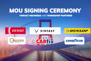 VinFast hợp tác 5 đối tác quốc tế, mở rộng hệ sinh thái dịch vụ hậu mãi tại Indonesia