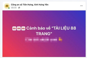 Công an cảnh báo khẩn tới người dân về ‘Tài liệu 88 trang’