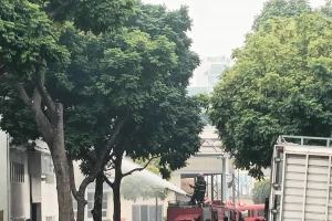 Cháy tại nhà máy bia Hà Nội