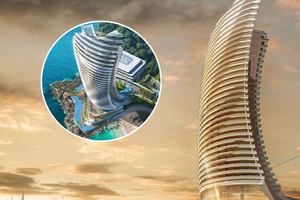 Việt Nam sắp có thêm tòa tháp chọc trời vươn mình ra biển: Bao phủ bởi kính cong phản quang, biểu tượng kiến trúc mới tại đặc khu lớn bậc nhất cả nước