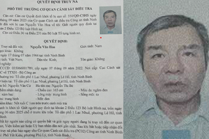 Truy nã đối tượng Nguyễn Văn Hoa về tội 'Giết người'