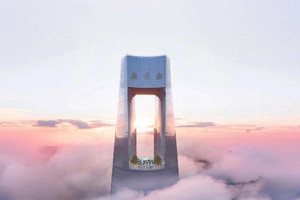 Tòa nhà chọc trời 377m lập kỷ lục khách sạn cao nhất thế giới, có 1.004 phòng trên 82 tầng