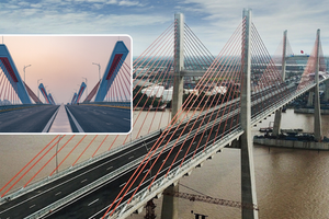 Siêu cầu dây văng lọt TOP nhiều nhịp nhất thế giới: Do người Việt xây dựng, nằm trên tuyến cao tốc đắt nhất cả nước