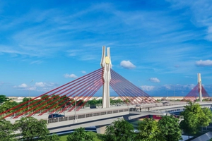 Chỉ hơn 1 tuần nữa, tỉnh Thanh Hóa chính thức thông xe cây cầu dây văng đầu tiên