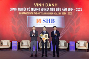 SHB được vinh danh ‘Doanh nghiệp có thương vụ M&A tiêu biểu năm 2024-2025’