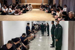 Đột kích đường dây lừa đảo quy mô lớn, bắt giữ 75 người Thái Lan