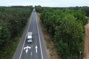 Sắp thông xe tuyến đường 31km xuyên rừng cao su tại thành phố giàu nhất Việt Nam