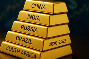 Mua hơn 600 tấn vàng bất chấp giá tăng chưa từng có, 5 quốc gia trụ cột BRICS toan tính gì?