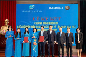 Hội Liên hiệp Phụ nữ Việt Nam và Tập đoàn Bảo Việt ký kết chương trình phối hợp giai đoạn 2026 - 2035