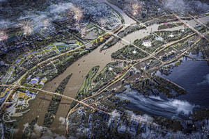 Nóng: Liên danh Đại Quang Minh, Văn Phú, MIK Group, Hòa Phát, THACO, T&T Group đầu tư Trục Đại lộ cảnh quan sông Hồng 855.000 tỷ