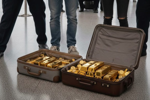 Tịch thu 2,75kg vàng giấu trong quả tạ tại sân bay, bắt khẩn cấp 2 hành khách nước ngoài