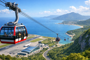 Việt Nam dự kiến làm tuyến cáp treo trên đảo kết nối đến sân bay xây từ thời Pháp thuộc