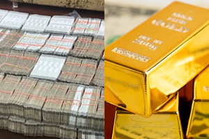 Đột kích nhà một nữ kế toán, tịch thu 2 chiếc xe Audi, 19kg vàng thỏi, 14 tỷ tiền mặt giấu trong két sắt