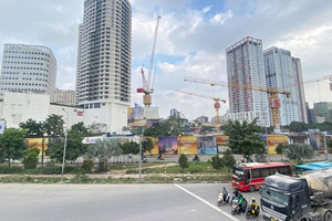 Tiến độ mới nhất tòa tháp 45 tầng trên đất vàng 3 mặt tiền Cầu Giấy, giá bán lên tới 150 triệu đồng/m2