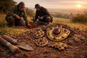 Người dân phát hiện 'kho báu' toàn vàng, đá quý trên sườn đồi gần làng sinh sống