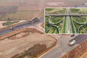 Hối hả trên công trường triển khai tuyến vành đai huyết mạch gần 86.000 tỷ, đi qua 3 tỉnh/thành miền Bắc
