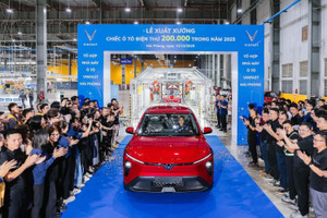 Nhà máy VinFast Hải Phòng xuất xưởng chiếc ô tô điện thứ 200.000 trong năm 2025