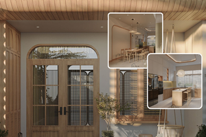 Sống chậm và chữa lành trong căn hộ mang đậm phong cách Japandi giữa làng quê