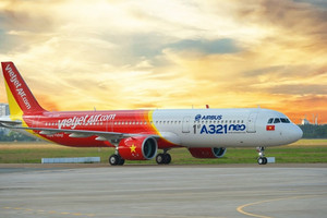 Vietjet (VJC) vừa đón thêm máy bay mới ngay trong ngày đầu năm 2026