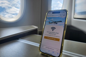 Từ 1/1, nhóm khách hàng này được sử dụng internet trên máy bay của Vietnam Airlines