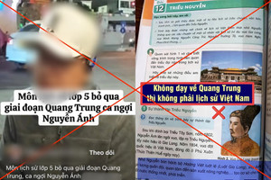 Bộ GD&ĐT đề nghị Bộ Công an vào cuộc vụ xuyên tạc sách giáo khoa