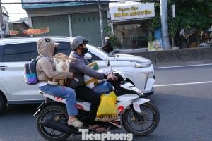 Chiều cuối kỳ nghỉ Tết Dương lịch: Người dân lỉnh kỉnh hành lý trở lại TPHCM
