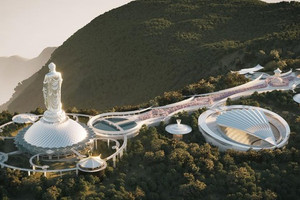 Tượng Phật cao nhất thế giới tại Việt Nam thuộc siêu dự án tâm linh 35.000 tỷ: Hạng mục đầu tiên dần thành hình, dự kiến hoàn thiện sau 1 năm nữa