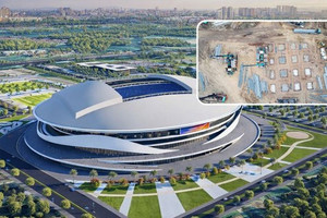 Mới nhất về dự án sân vận động 60.000 chỗ ngồi lớn bậc nhất Việt Nam, vượt chuẩn quốc tế với mái vòm đóng mở tự động