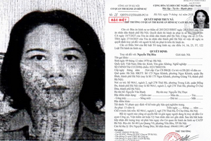 Truy nã đặc biệt Nguyễn Thị Hòa SN 1978