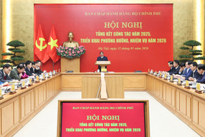 Đồng chí Phạm Minh Chính chủ trì Hội nghị tổng kết năm 2025, triển khai nhiệm vụ năm 2026 của Đảng ủy Chính phủ