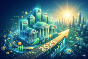 Lộ diện nhóm ngân hàng có dư địa tăng trưởng vượt trội năm 2026
