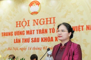 Bà Hà Thị Nga giữ chức Phó Chủ tịch – Tổng Thư ký Ủy ban Trung ương MTTQ Việt Nam
