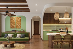 Ấn tượng với căn hộ Rustic hiện đại: Mộc mạc, tinh tế giữa lòng phố thị