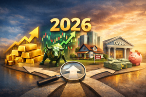 Triển vọng đầu tư 2026: Bất động sản, vàng, chứng khoán hay tiền gửi sẽ 'lên ngôi'?
