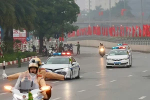 Công an Hà Nội điều chỉnh phân luồng giao thông phục vụ Đại hội XIV của Đảng