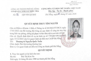 Đề nghị ai biết tung tích Bùi Thị Kim Na, khẩn trương thông báo cho cơ quan công an