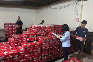 Tịch thu hơn 3.200 thùng bia nhãn ngoại không rõ nguồn gốc, trị giá gần 700 triệu đồng