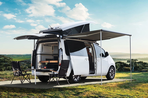 Cận cảnh 'nhà di động' điện Hyundai tích hợp pin mặt trời, chạy gần 400 km/lần sạc