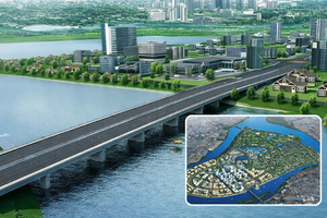Cây cầu nghìn tỷ thuộc siêu phường lớn nhất cả nước sắp thông xe, siêu dự án 72.000 tỷ của Sun Group hưởng lợi lớn