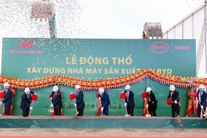 Kim Long Motor động thổ nhà máy pin ô tô 130 triệu USD, sở hữu công nghệ hàng đầu châu Á