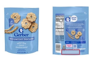Cảnh báo khẩn: Nestlé thu hồi hàng loạt bánh ăn dặm Gerber vì nguy cơ lẫn nhựa và giấy