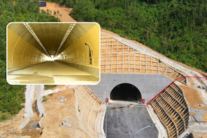 Sắp thông xe hầm xuyên núi chạy ra biển Đông, nối thông 2 tỉnh hẹp nhất Việt Nam