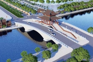 Trước Tết Nguyên đán, thông xe cây cầu trăm tỷ mang kiến trúc cung đình độc đáo tại vùng đất cố đô