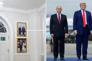 Ảnh ông Putin được treo trong Nhà Trắng khiến châu Âu giận dữ