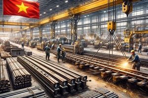7 ngày tới, siêu tổ hợp công nghiệp đường sắt hơn 17.000 tỷ đầu tiên của Việt Nam buộc phải đạt dấu mốc này