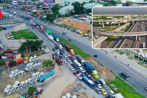 Cầu vượt sở hữu nút giao 2.000 tỷ lớn và phức tạp nhất Vành đai 3 TP. HCM thử nghiệm phân luồng
