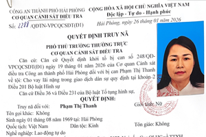 Truy nã ‘trùm’ cho vay lãi nặng Phạm Thị Thanh SN 1969